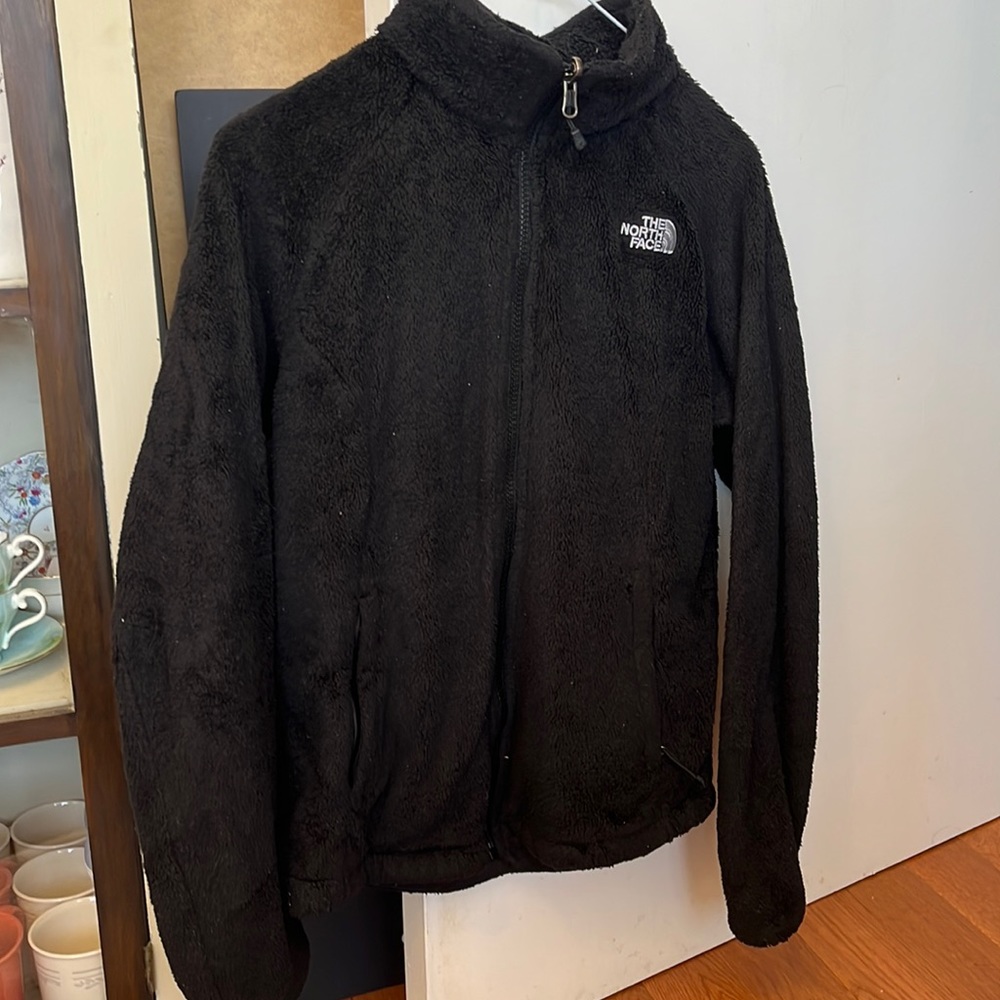 The north face black fleece sweater
